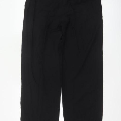 Linea Women Black Wool Wide-Leg Trousers Size 10