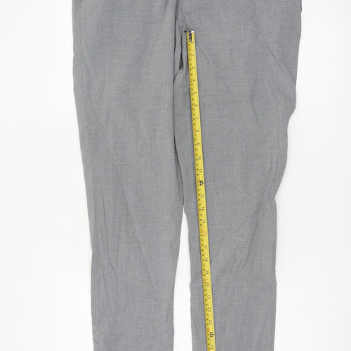 ASOS DESIGN Men's Grey Slim Fit Trousers Size L 34W 34L