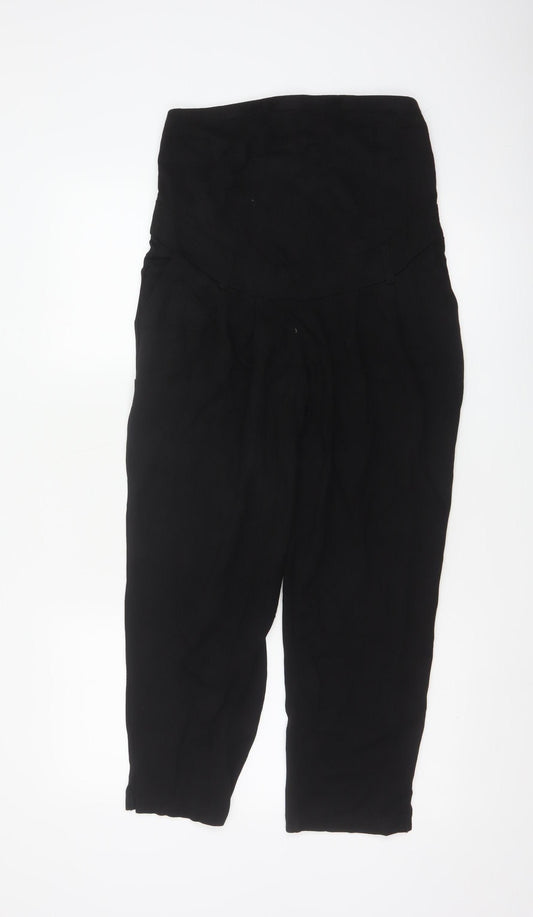 H&M MAMA Women's Black Maternity Jersey Stretch Trousers Size S