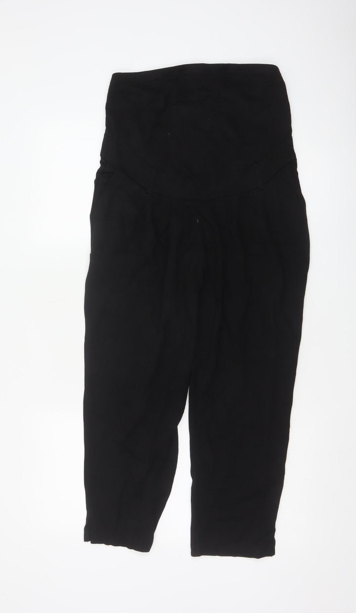 H&M MAMA Women's Black Maternity Jersey Stretch Trousers Size S