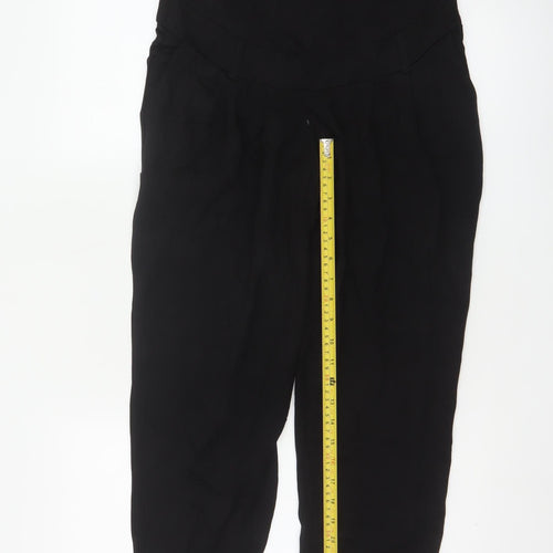 H&M MAMA Women's Black Maternity Jersey Stretch Trousers Size S