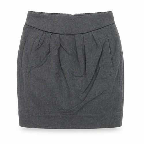 French Connection Women Grey Tulip Wool Blend Short Skirt Size 10