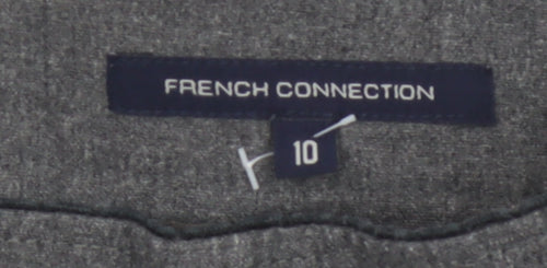 French Connection Women Grey Tulip Wool Blend Short Skirt Size 10