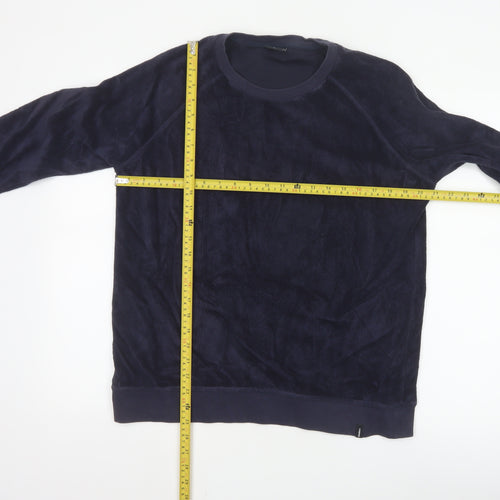 Finisterre Womens Navy Size 14 Pullover Sweatshirt Cotton Blend