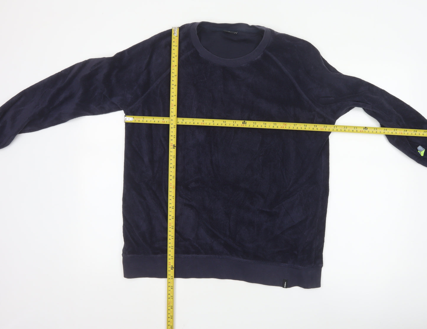 Finisterre Womens Navy Size 14 Pullover Sweatshirt Cotton Blend
