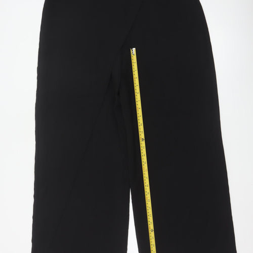 Zara Women’s Black XL Wide-Leg Culotte Trousers