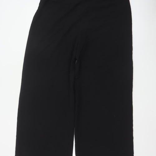 Zara Women’s Black XL Wide-Leg Culotte Trousers