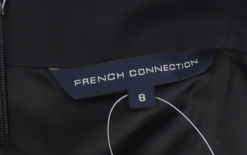 French Connection Women's Black Size 8 One Shoulder Bodycon Party Dress