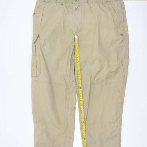 Craghoppers Men's Beige Cargo Trousers 38in S Polyester Cotton