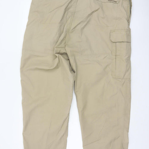 Craghoppers Men's Beige Cargo Trousers 38in S Polyester Cotton