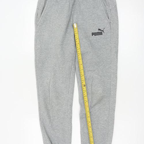 Puma Women's Grey Jogger Sweatpants Small Regular Fit
