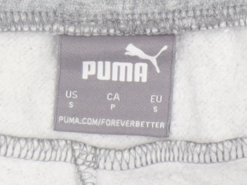Puma Women's Grey Jogger Sweatpants Small Regular Fit