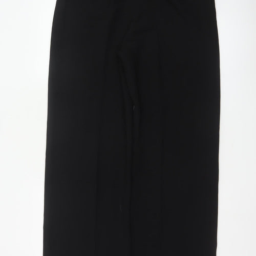 Marks and Spencer Women Black Size 14 Tall Straight Leg Trousers