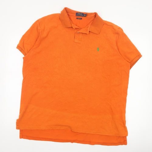 Ralph Lauren Men’s Orange 2XL Custom Fit Polo Shirt