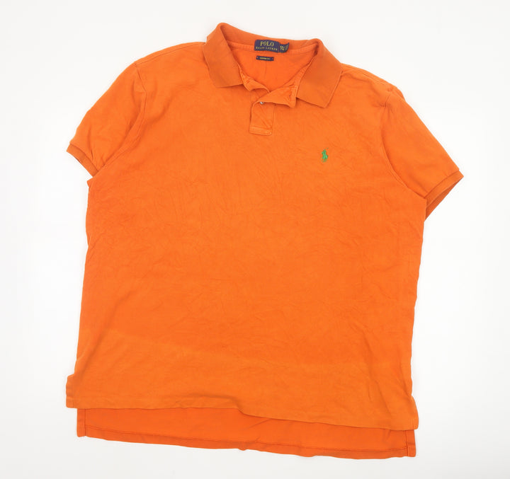 Ralph Lauren Men’s Orange 2XL Custom Fit Polo Shirt