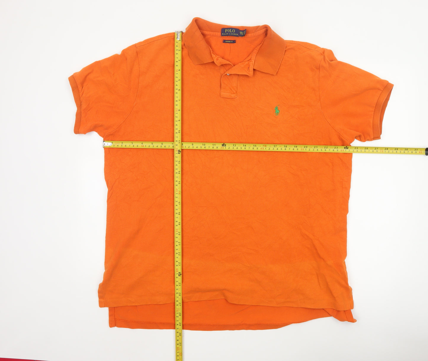 Ralph Lauren Men’s Orange 2XL Custom Fit Polo Shirt