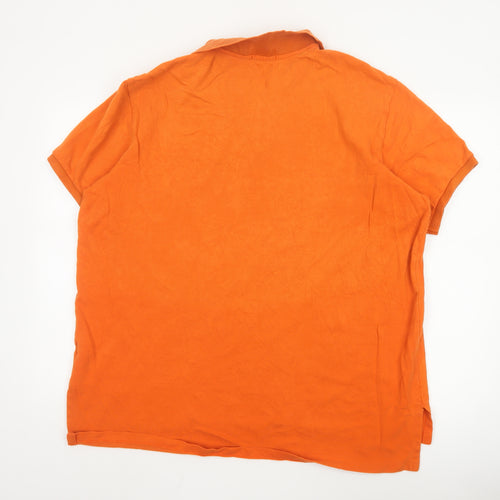 Ralph Lauren Men’s Orange 2XL Custom Fit Polo Shirt