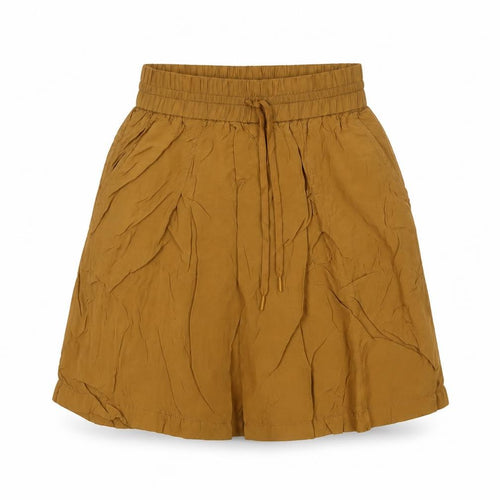 DKNY Women Brown XS Paperbag Shorts Lightweight Viscose Drawstring