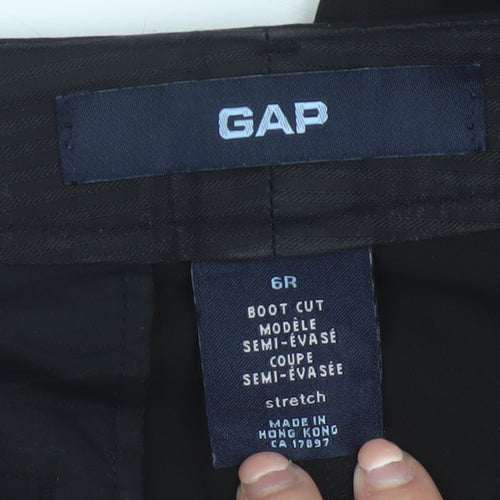 GAP Women’s Black Bootcut Trousers Size 10 Regular Stretch Workwear