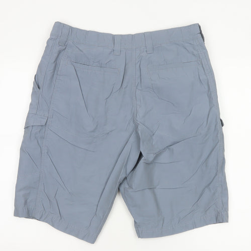 Marks and Spencer Men's Blue Cargo Shorts Size 34 Regular Fit