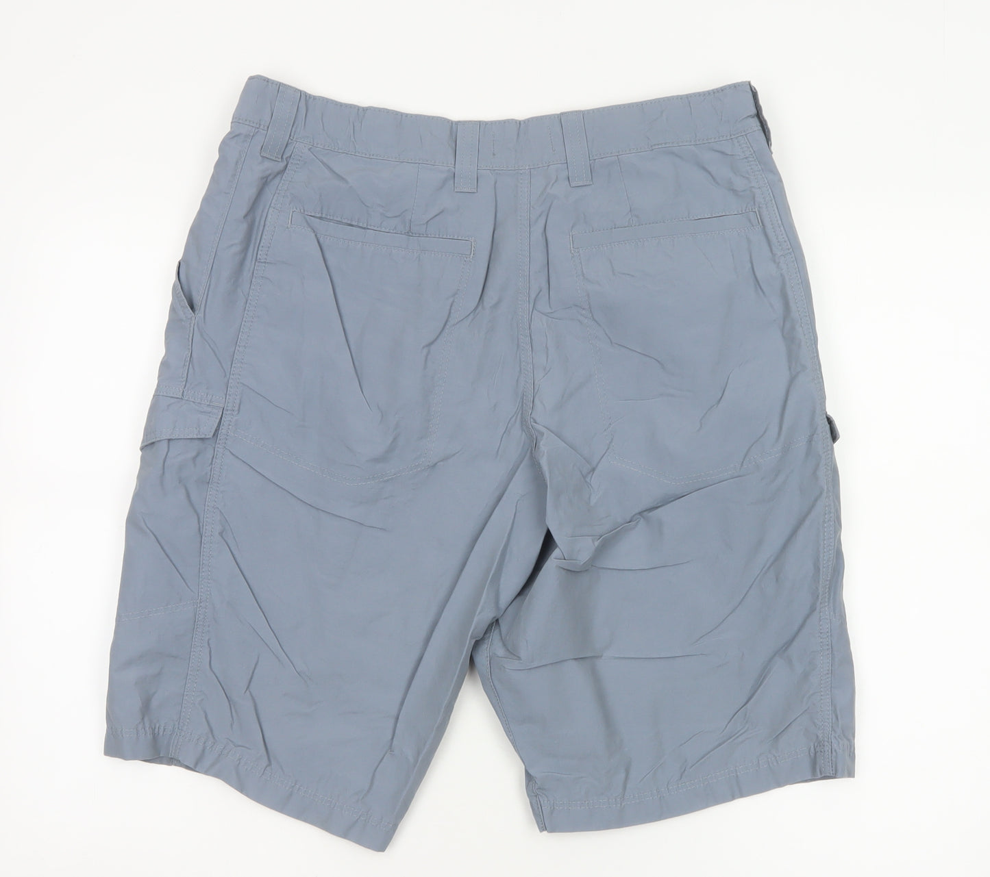 Marks and Spencer Men's Blue Cargo Shorts Size 34 Regular Fit