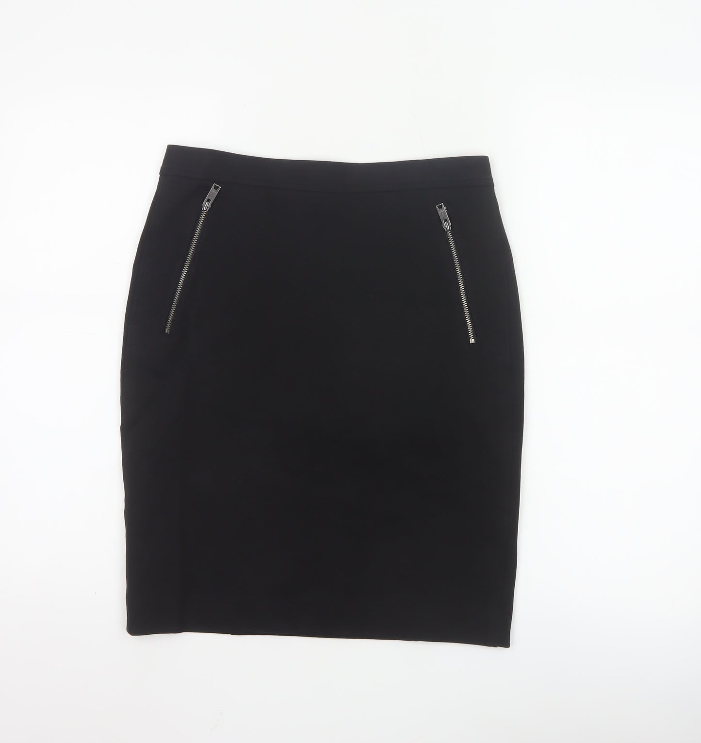 DKNY Womens Black Knee Length Pencil Skirt Size 6 Stretch