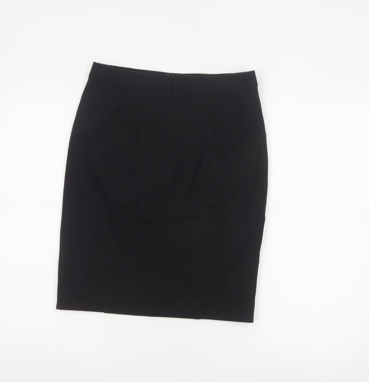 DKNY Womens Black Knee Length Pencil Skirt Size 6 Stretch
