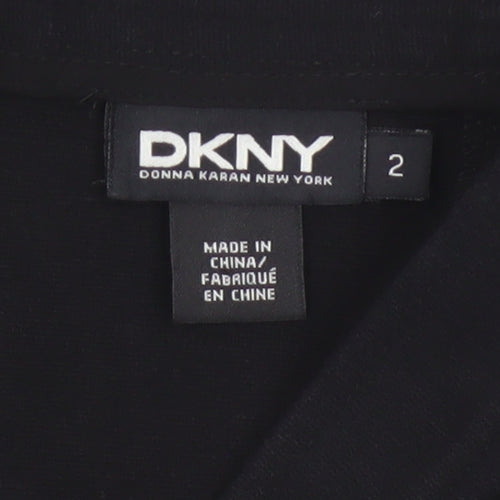 DKNY Womens Black Knee Length Pencil Skirt Size 6 Stretch