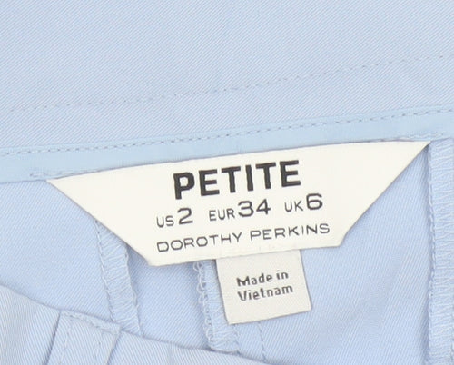 Dorothy Perkins Women’s Blue Petite Cropped Slim Trousers Size 6