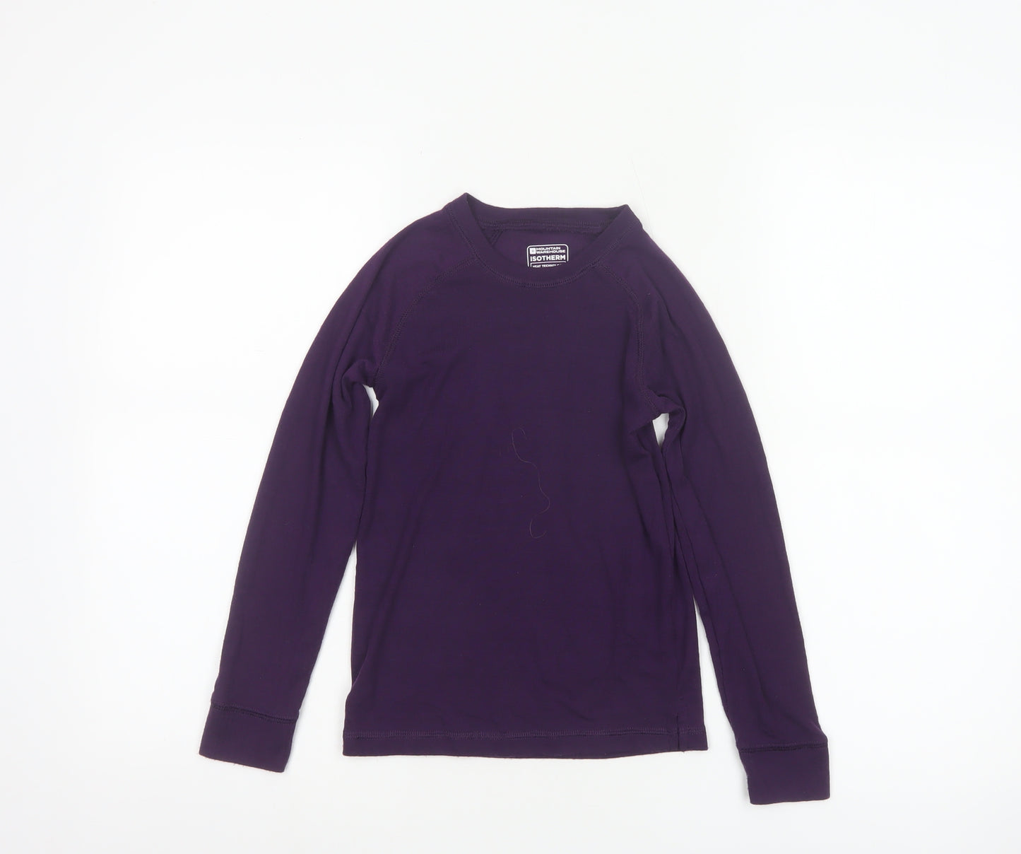 Mountain Warehouse Girls Purple Thermal Long Sleeve Activewear Top 7-8 Years