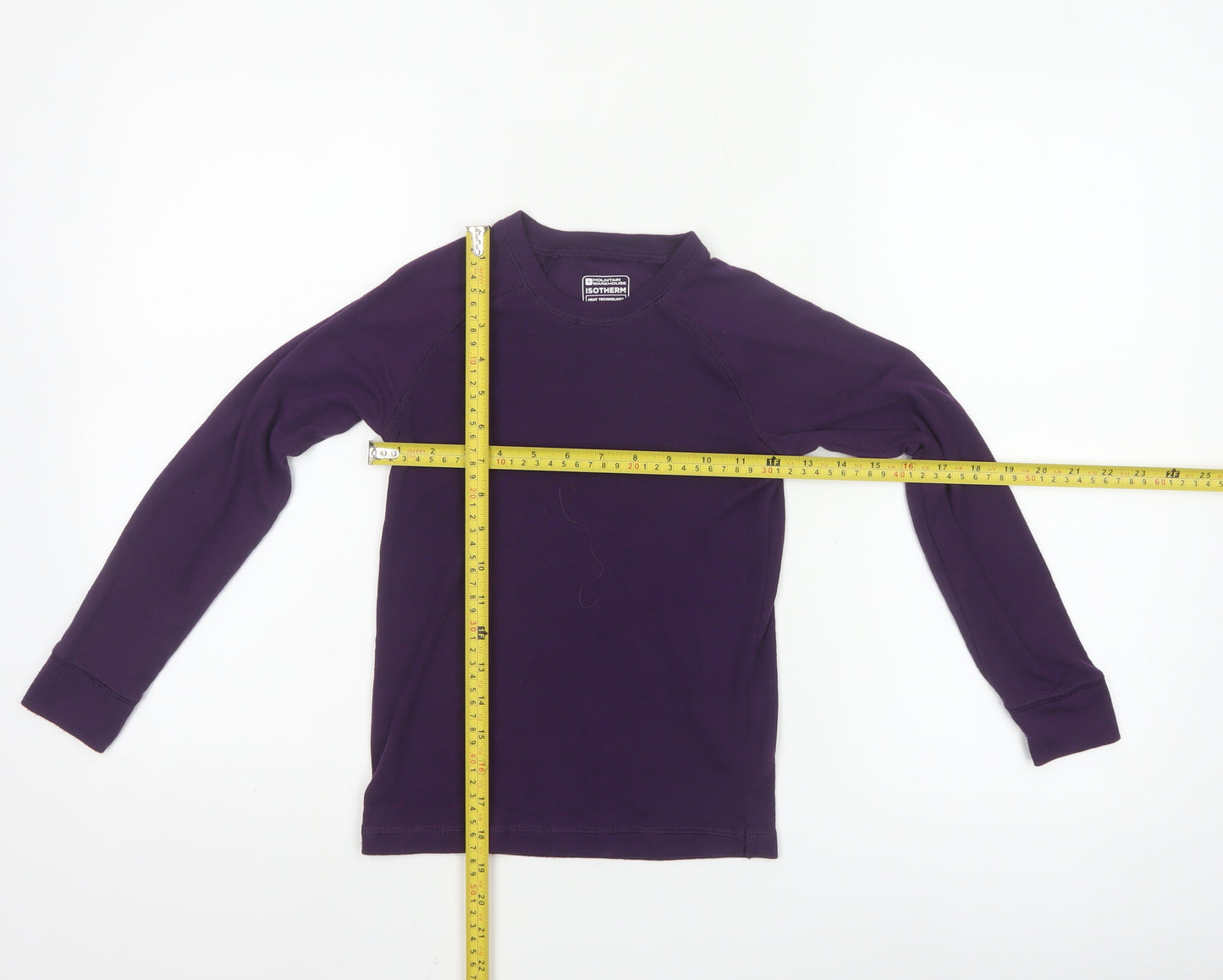 Mountain Warehouse Girls Purple Thermal Long Sleeve Activewear Top 7-8 Years