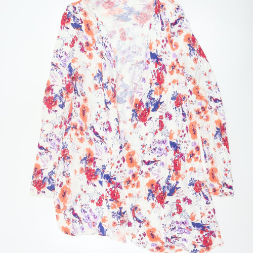 BEYOU Women's Multicoloured Floral Long Sleeve Tunic Blouse Size 22