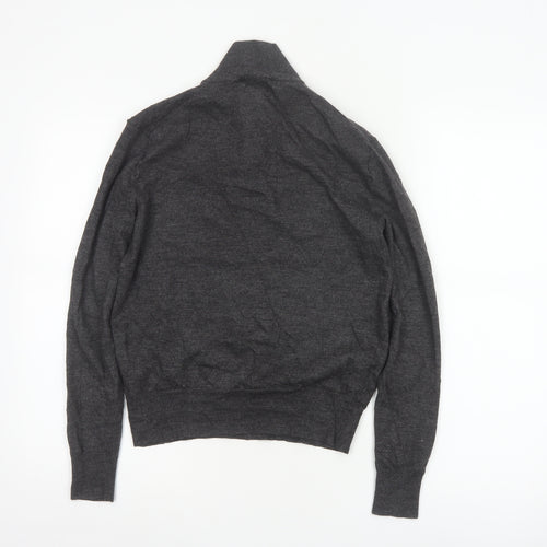 Polo Ralph Lauren Women’s Grey Merino Wool Henley Jumper Size S