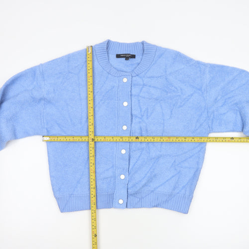 French Connection Women's Blue Knit Cardigan Medium