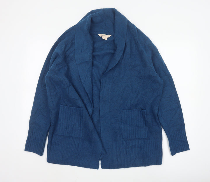 Mauvette Women’s Blue Size 14 Open Knit Long Sleeve Cardigan
