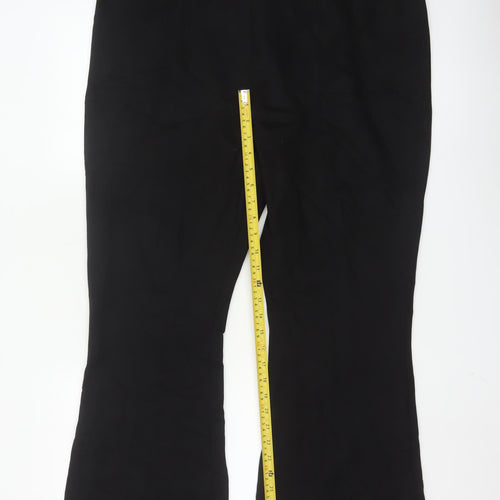 Marks and Spencer Women Black Flared Trousers Size 20