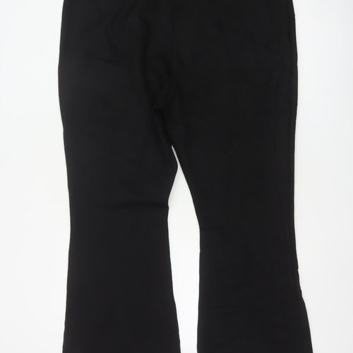 Marks and Spencer Women Black Flared Trousers Size 20