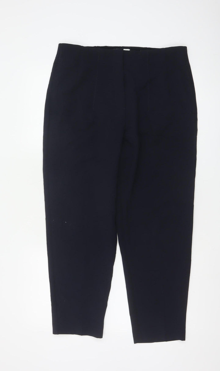 Marks and Spencer Women’s Black Trousers Size 14 Regular Polyester Blend