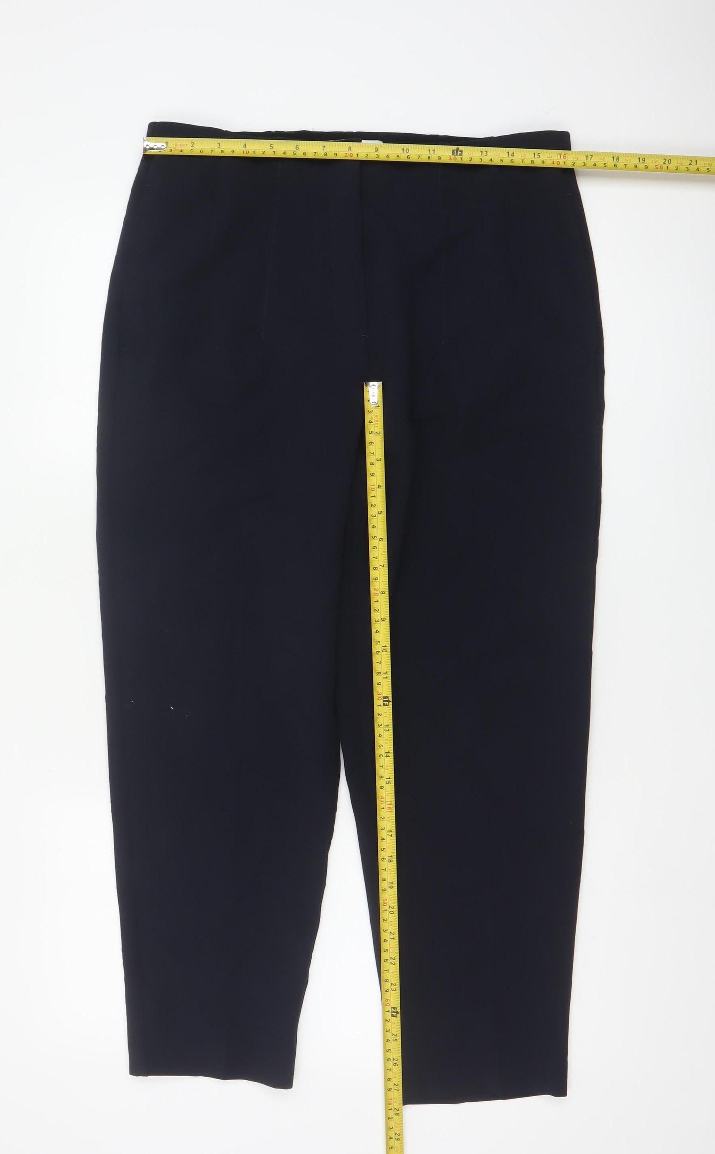 Marks and Spencer Women’s Black Trousers Size 14 Regular Polyester Blend