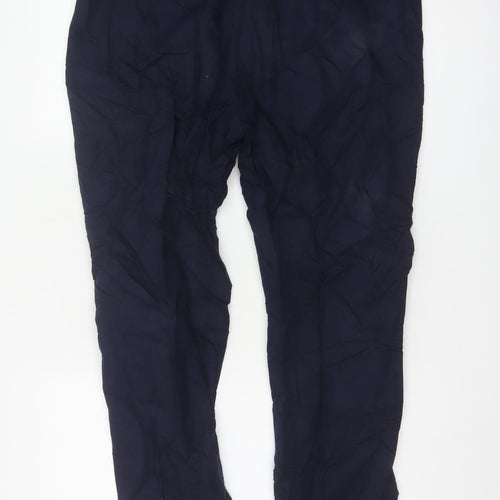 Marks and Spencer Men's Blue Regular Fit Chino Trousers 36x29