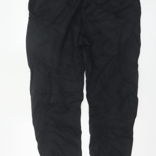 Nike Men's Black Jogger Trousers M Breathable Cotton Blend