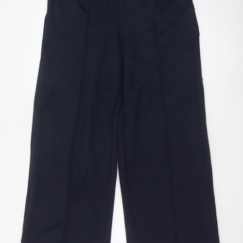 Marks and Spencer Women's Black Wide-Leg Trousers Size 12