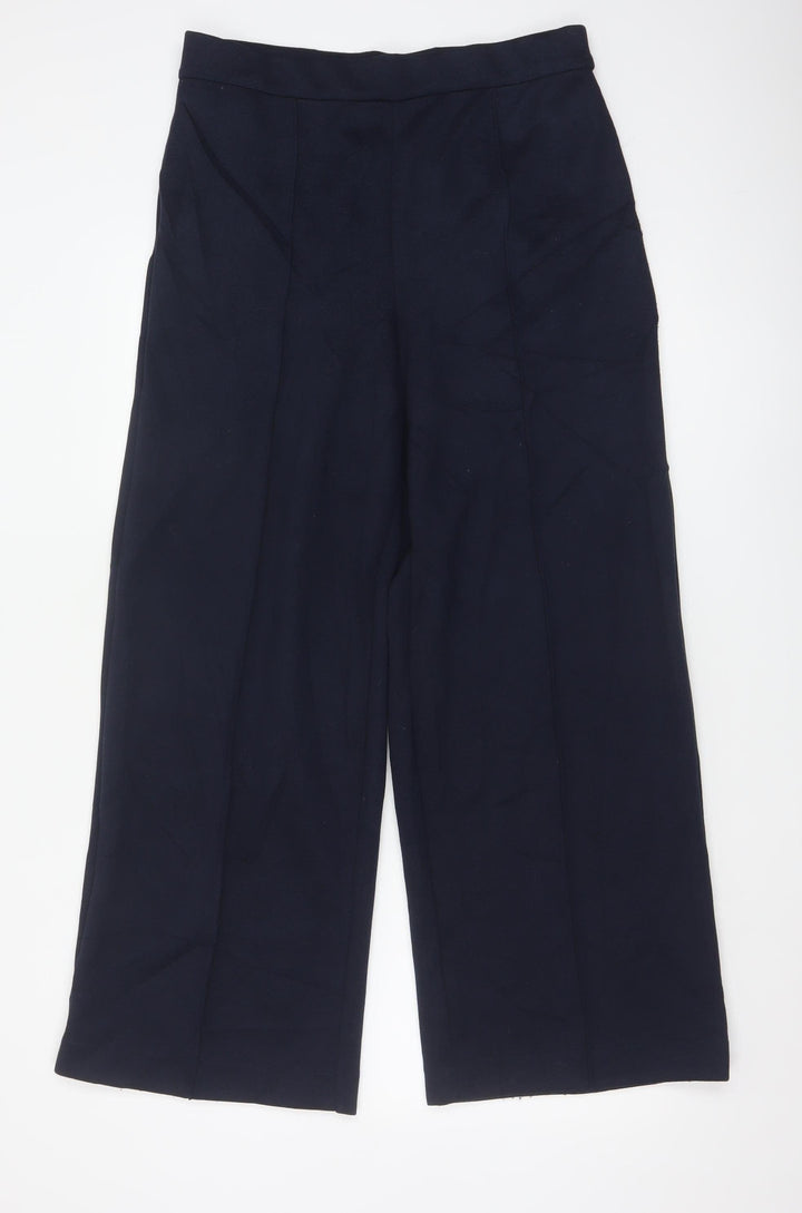 Marks and Spencer Women's Black Wide-Leg Trousers Size 12