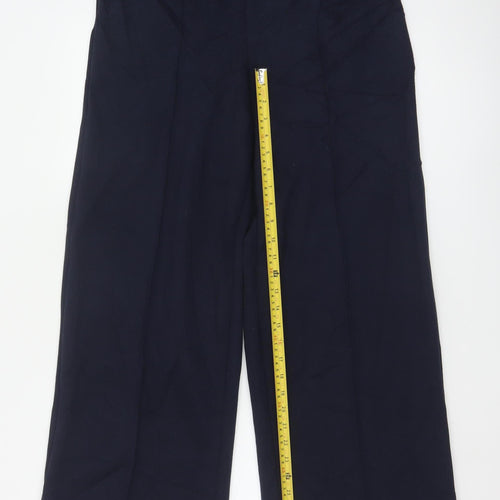 Marks and Spencer Women's Black Wide-Leg Trousers Size 12
