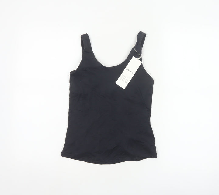 OYSHO Women’s Black Stretch Tank Top Size S Basic Jersey
