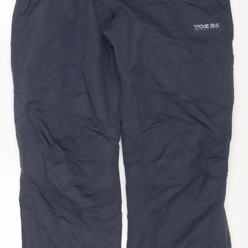 TOG24 Women's Blue Waterproof Breathable Rain Trousers Size 14/16