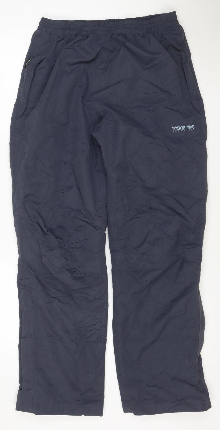 TOG24 Women's Blue Waterproof Breathable Rain Trousers Size 14/16