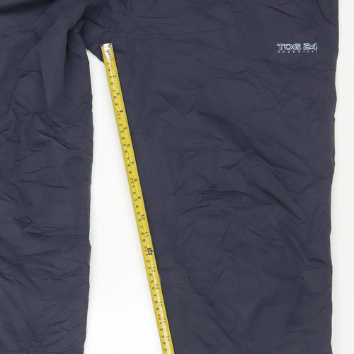 TOG24 Women's Blue Waterproof Breathable Rain Trousers Size 14/16