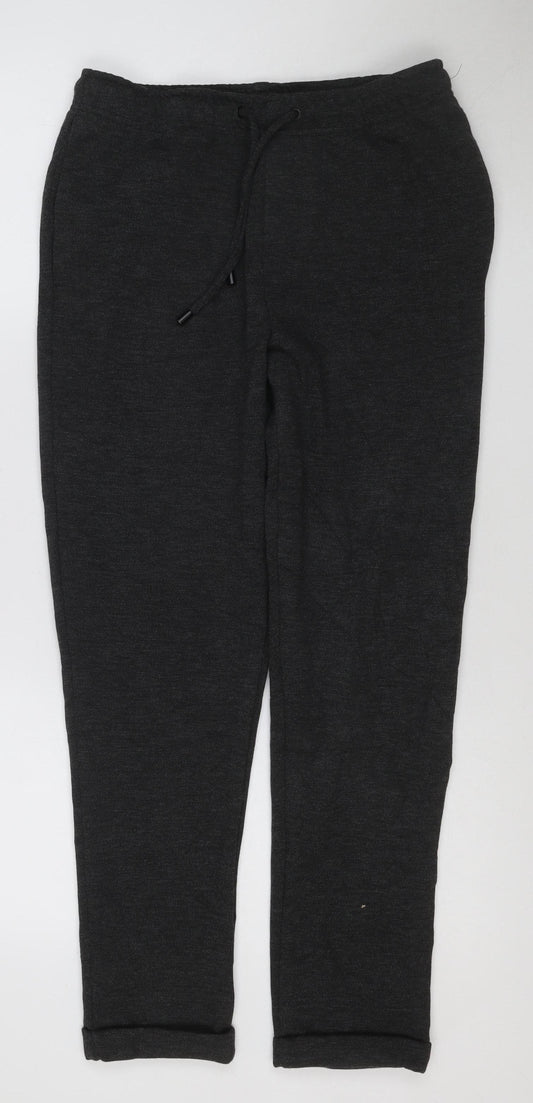ZARA Women’s Black Cotton Blend Jogger Trousers Size S
