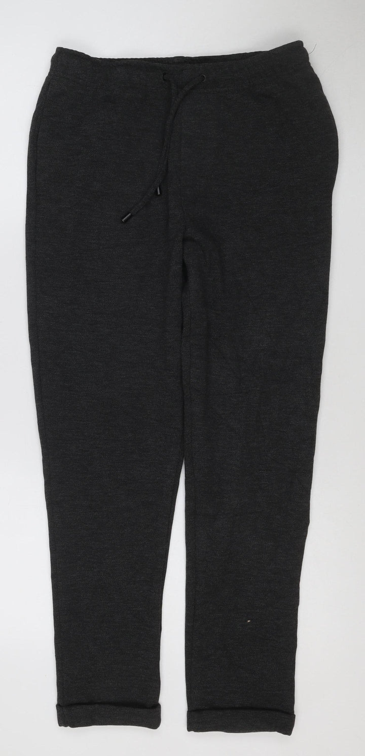 ZARA Women’s Black Cotton Blend Jogger Trousers Size S